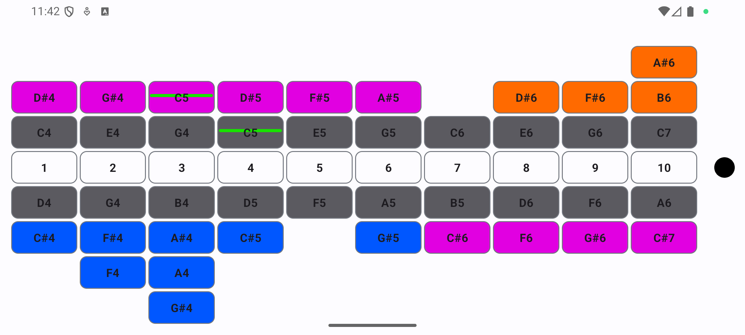 Android Harmonica View